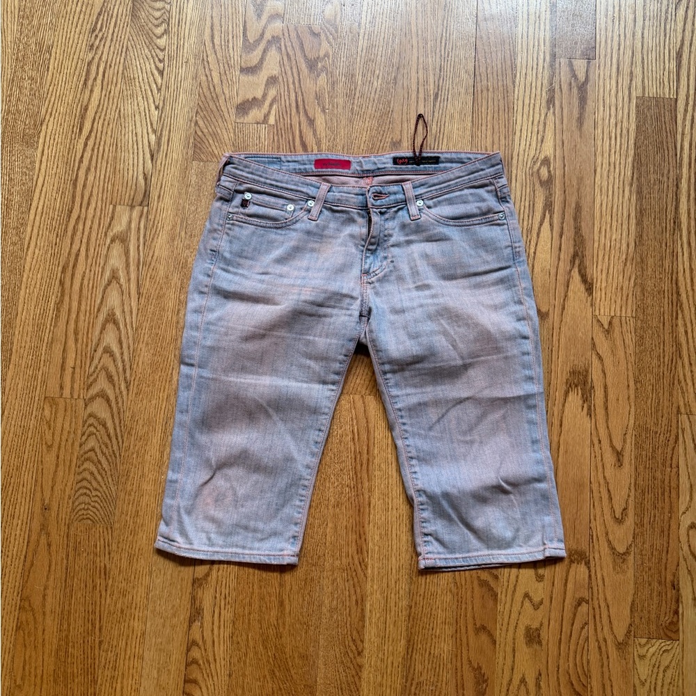 Ag Adriano Goldschmied Light Blue Denim Bermuda Shorts